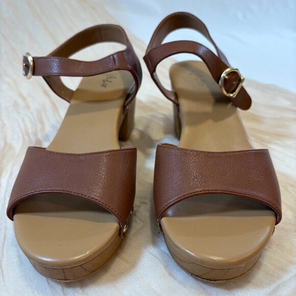 Style & Co Womens Anddreas Brown Platform Block Heel Studded Sandals 7.5M - Picture 9 of 10